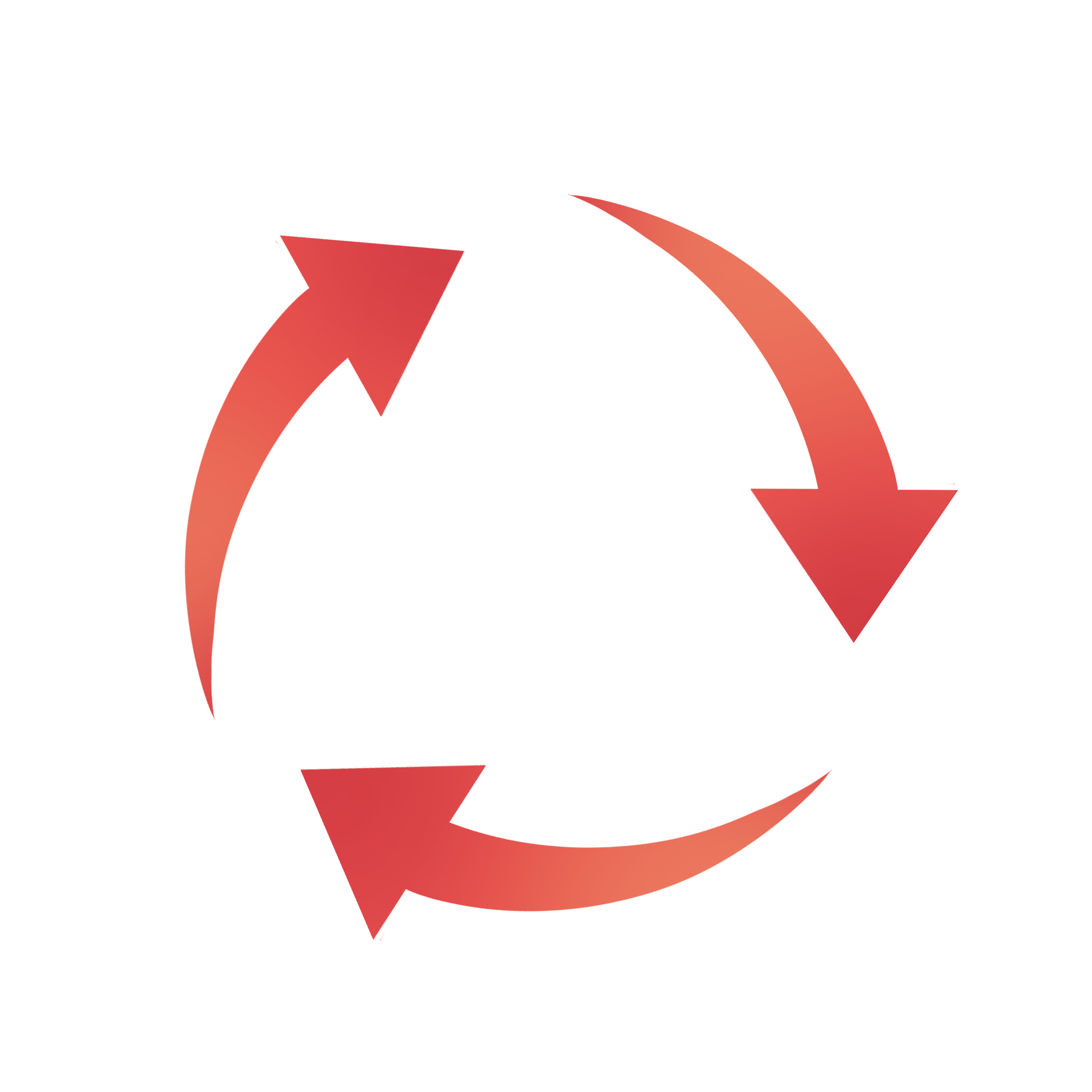 Pngtree—red loop cute arrow_4600981